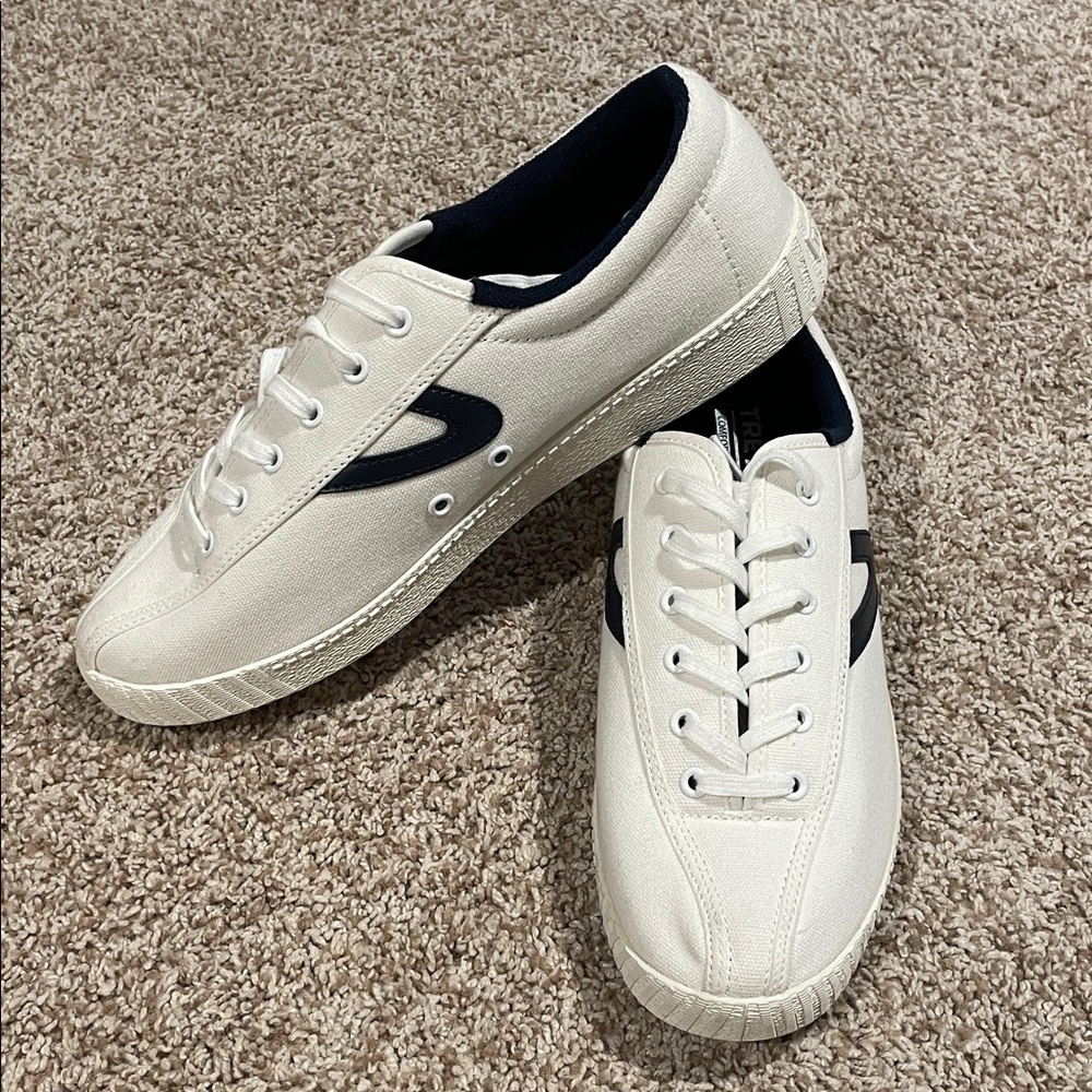 Tretorn Classic White Canvas Sneakers